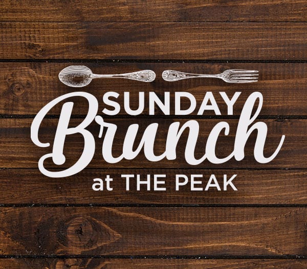 Sunday Brunch at the Peak Logo